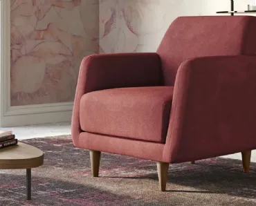 Tappeto di design Fantasia dalle eleganti tonalità rosate di Doimo Salotti