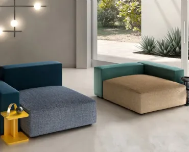 Pouf Tetris modulari e componibili di Doimo Salotti