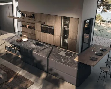 Cucina Design con isola Ak 07 01 di Arrital