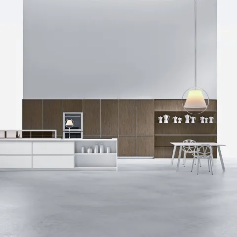 Cucina Design con isola in Corian AkB 08 02 di Arrital