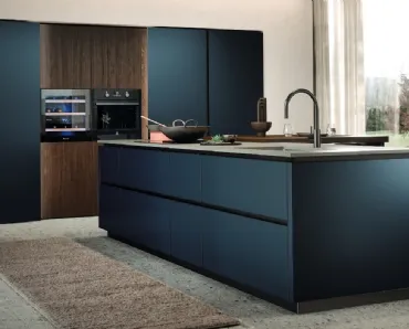 Cucina Moderna con isola Aria Tech 05 di Forma Cucine