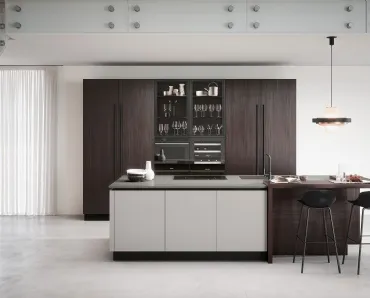 Cucina Moderna con isola Colibrì Gola 02 di Forma Cucine