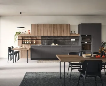 Cucina Moderna con penisola Colibrì Maniglia 04 di Forma Cucine