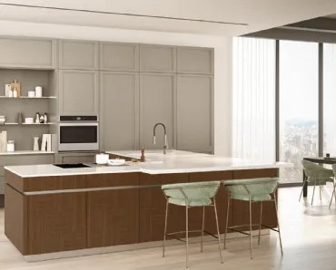 Cucina Moderna con penisola Convivio di Veneta Cucine