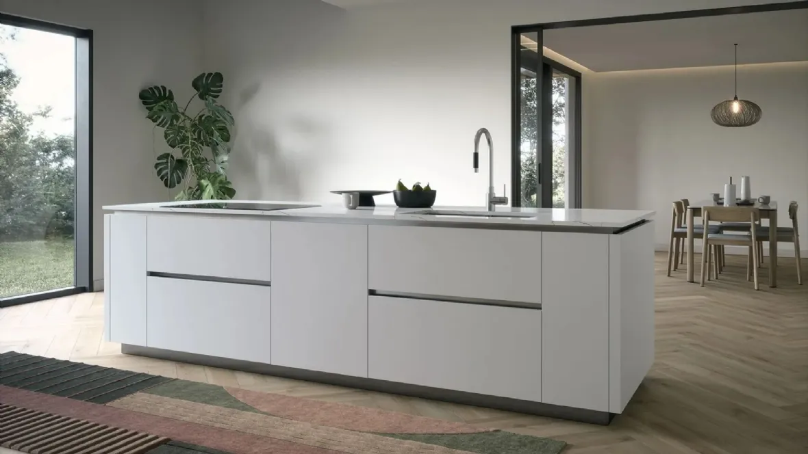 Cucina Moderna con isola Trend 04 di Forma Cucine