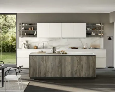 Cucina Moderna con isola Trend 30° Gola Home 05 di Forma Cucine