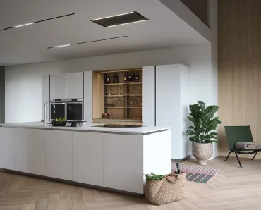 Cucina Moderna con isola Trend Gola 02 di Forma Cucine