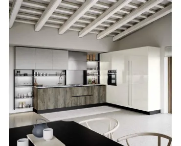 Cucina Moderna angolare Trend Maniglia Home 01 di Forma Cucine